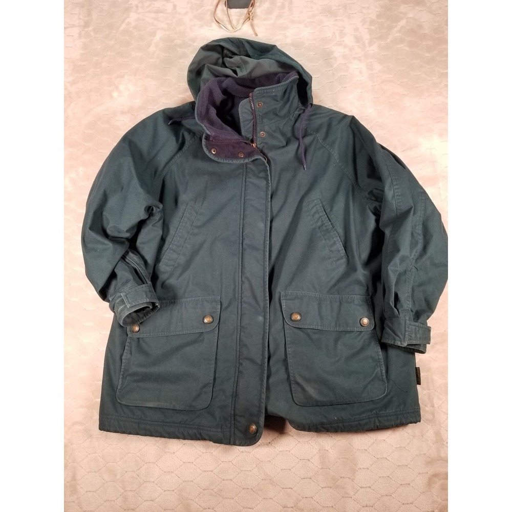 VTG Pacific Trail Men's Zip Up Hooded Coat Parka Green Heavy Sz XL See Pics